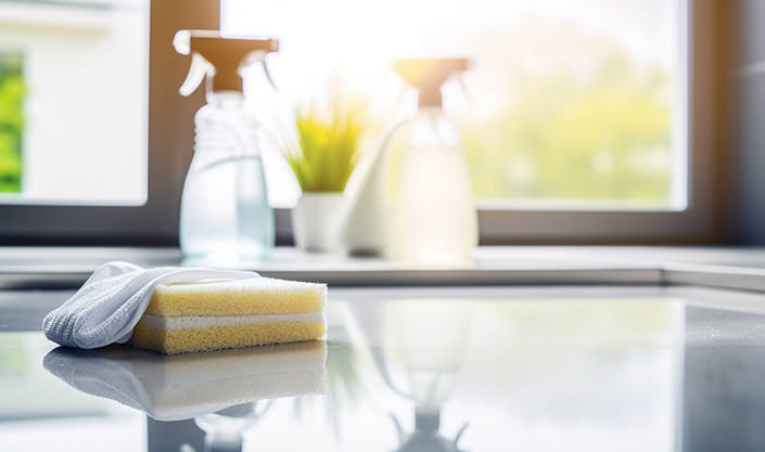 Bathroom mirror cleaning