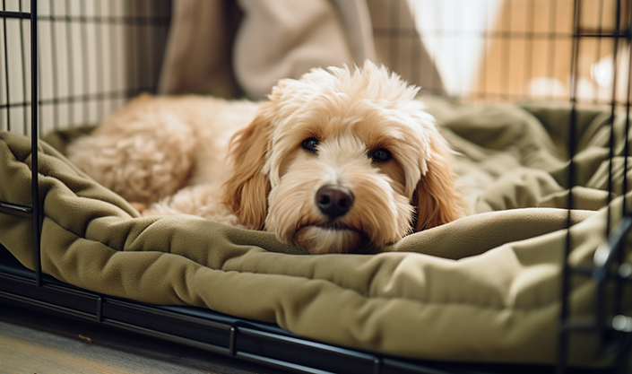 Dog crate bedding