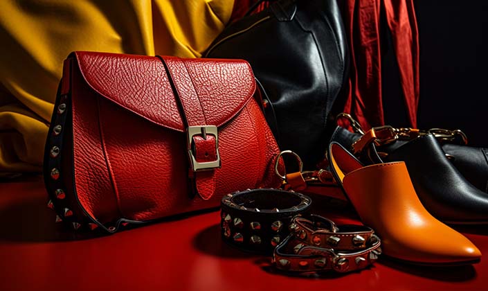 Faux leather accessories