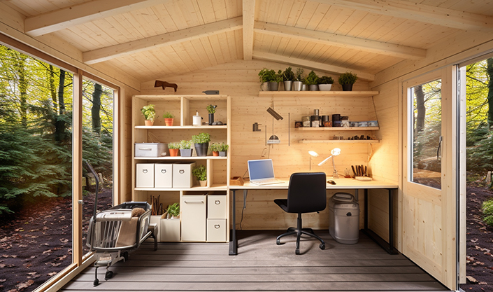 A well-insulated shed